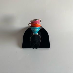 Disney Alice in Wonderland. Stacked teacup ring